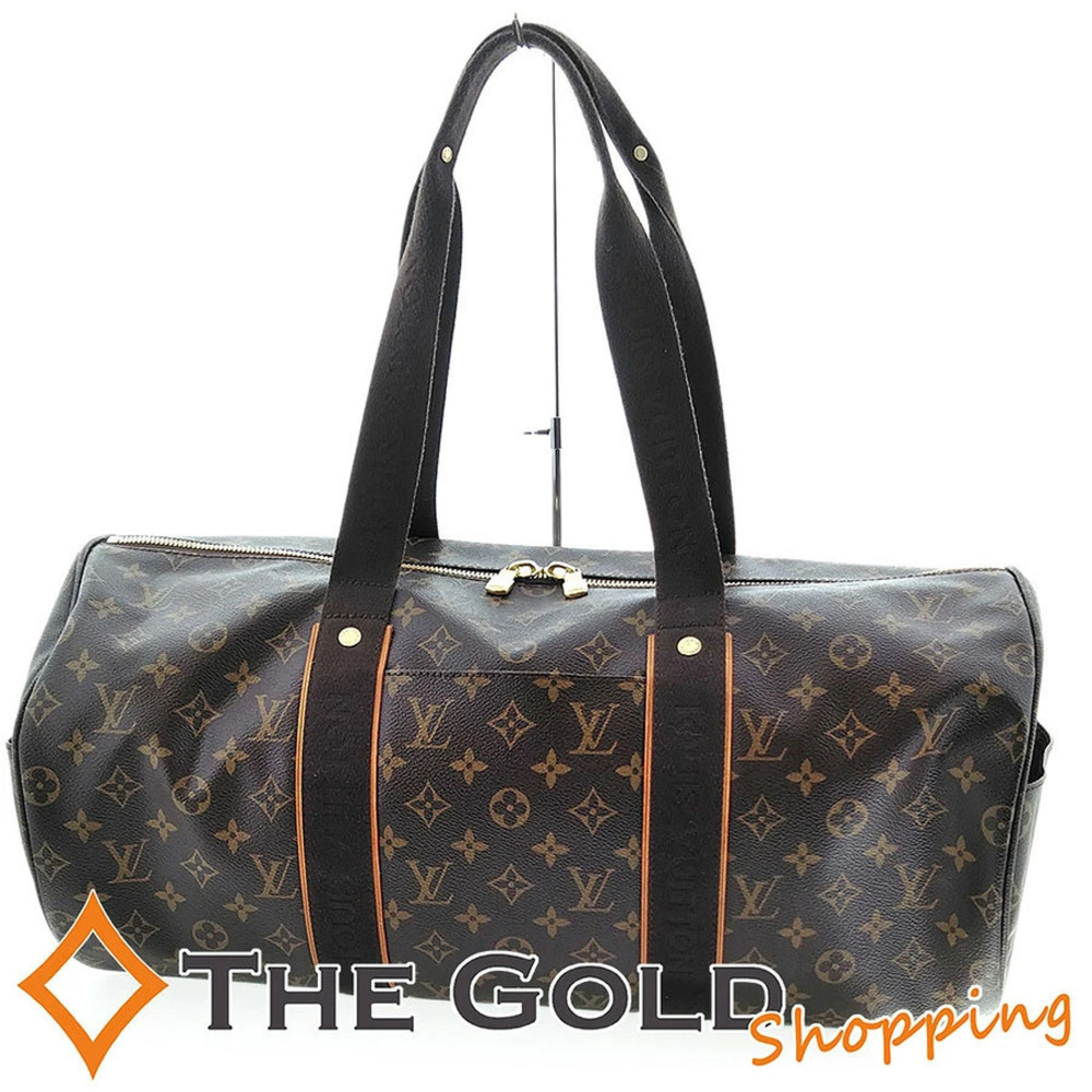 Louis Vuitton Sporty Bobour Monogram Shoulder Bag Canvas Leather Black Brown